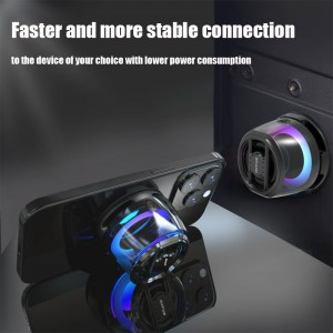 XZQ – M-100 New Outdoor Stereo Wireless Dj Party Mini RGB Smart Portable Gaming Colorful LED Speaker