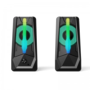 XZQ-G9  USB 2.0 PC Speakers with 6 colorful RGB Lights for Desktop