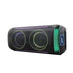 XZQ- 745 Karaoke Machine Portable PA System Big Bluetooth Speaker with LED Lights, Support Bass/Treble Adjustment, TF Card/USB, REC for Adult Kids Home Party