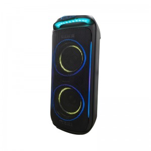 XZQ- 745 Karaoke Machine Portable PA System Big Bluetooth Speaker with LED Lights, Support Bass/Treble Adjustment, TF Card/USB, REC for Adult Kids Home Party