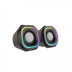 XZQ-G1  Computer Speakers with 6 colorful RGB Lights for Desktop