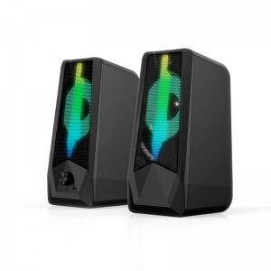 XZQ-G9  USB 2.0 PC Speakers with 6 colorful RGB Lights for Desktop