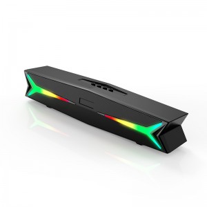 XZQ – Q8 New Portable Bluetooth SoundBar Speaker With Cool RGB lights 10Watts Stereo Sound for outdoor and indoor