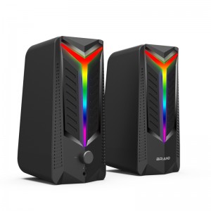 XZQ-G7  USB 2.0 PC Speakers with 6 colorful RGB Lights for Desktop