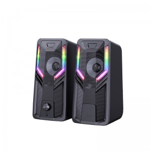 XZQ-G6 Computer Speakers with 6 colorful RGB Lights for Desktop