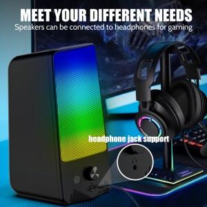 XZQ-V9 Stand Out PC Gaming Speakers with Our Unique Custom-Molded RGB