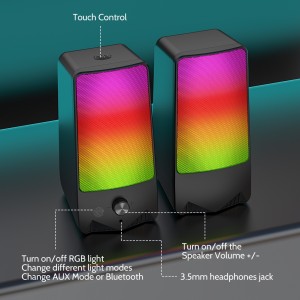 XZQ-V9 Stand Out PC Gaming Speakers with Our Unique Custom-Molded RGB