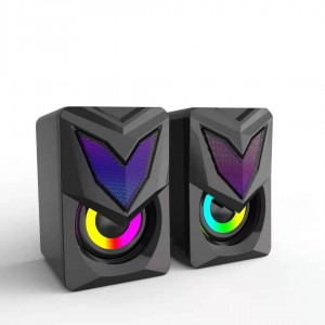 XZQ-X3 Computer Speakers with 6 colorful RGB Lights for Desktop