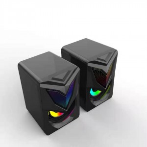 XZQ-X3 Computer Speakers with 6 colorful RGB Lights for Desktop