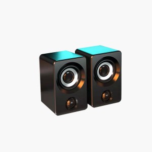 XZQ-X9 Computer Speakers with 6 colorful RGB Lights for Desktop