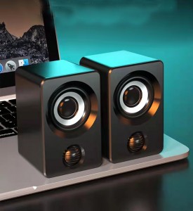 XZQ-X9 Computer Speakers with 6 colorful RGB Lights for Desktop