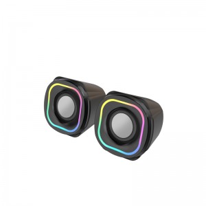 XZQ-G1  Computer Speakers with 6 colorful RGB Lights for Desktop