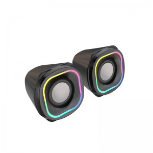 XZQ-G1  Computer Speakers with 6 colorful RGB Lights for Desktop