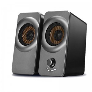 XZQ-X5  2.0 USB Powered Computer Speaker, Compact Size Speaker with Headphone Jack Multimedia Speakers for Laptop