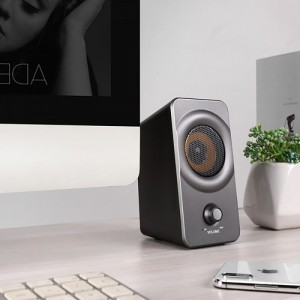 XZQ-X5  2.0 USB Powered Computer Speaker, Compact Size Speaker with Headphone Jack Multimedia Speakers for Laptop