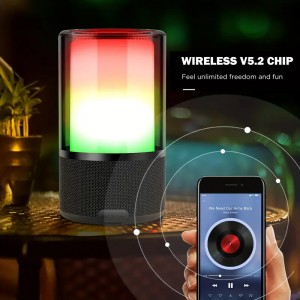 XZQ – F30 2024 New Arrival RGB Light  Shock Subwoofer Sound Multi Color Output Power 60W Battery Capacity 12000 MA  Maximum Memory Capacity 128GB Bluetooth Speaker